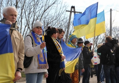 В Крыму митинговали за единство Украины 