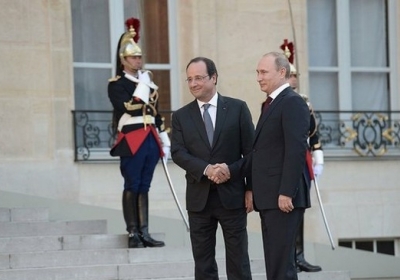 Путін і Олланд спілкуються за зачиненими дверима перед зустріччю 