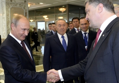 Володимир Путін і Петро Порошенко. Фото: Reuters