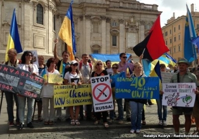Українці в Італії підтримали Марш миру, - фото