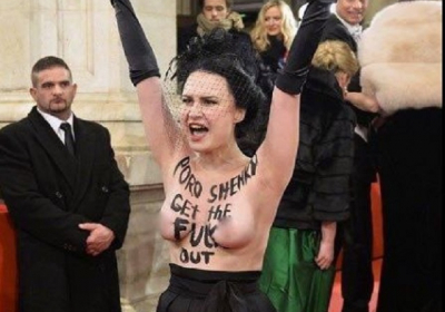 Активістку Femen, яка оголила груди на Віденському балу, провів посол Росії, - Геращенко
