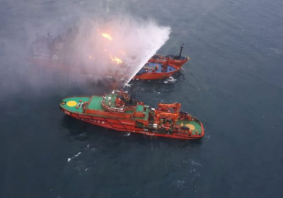 Пожар на танкерах в Керченском проливе: тела четырех моряков доставили в Стамбул