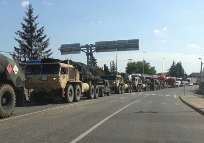 Госпогранслужба подтвердила заезд в Украину колонны боевой техники США
