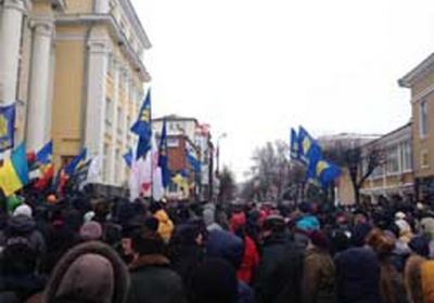 Євромайданівці захопили державний телеканал у Вінниці