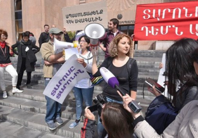 Новые протесты в Ереване: участники требуют отставки мэра