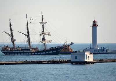 В порт Одессы прибыл учебный корабль ВМС Итальянской Республики 