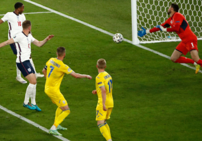 Сборная Украины уступила Англии в 1/4 финала чемпионата Европы по футболу