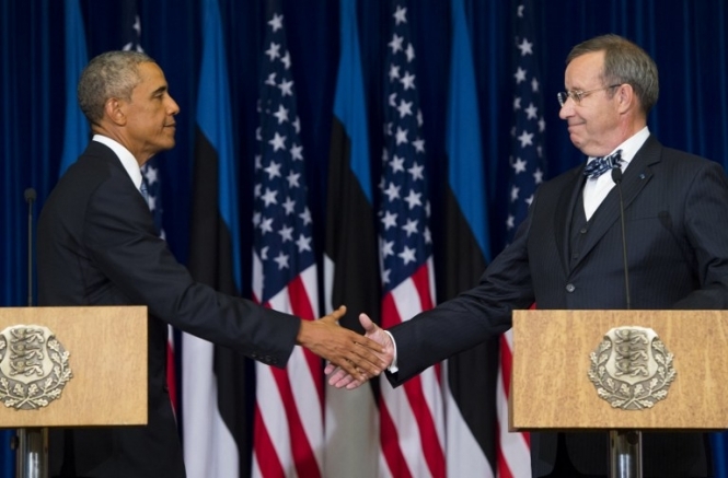 Обама в Эстонии пообещал защитить балтийские страны от российской агрессии