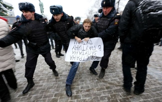 У Москві затримали понад 30 учасників акцій протесту, - ВІДЕО