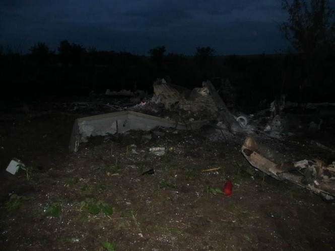 Что нашли на месте падения сбитого под Славянском вертолета Ми-8