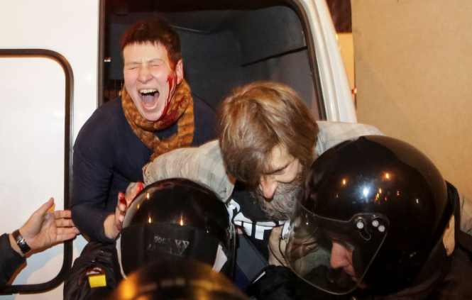 На акціях на підтримку Навального в Росії затримали понад 260 осіб