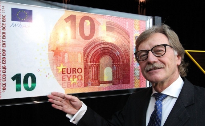 Європейський центробанк представив нову банкноту номіналом €10