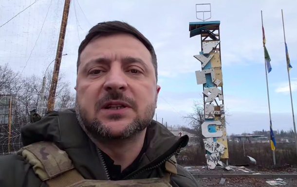 Зеленський побував на передовій у Куп'янську