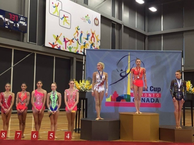 Українська гімнастка отримала три 