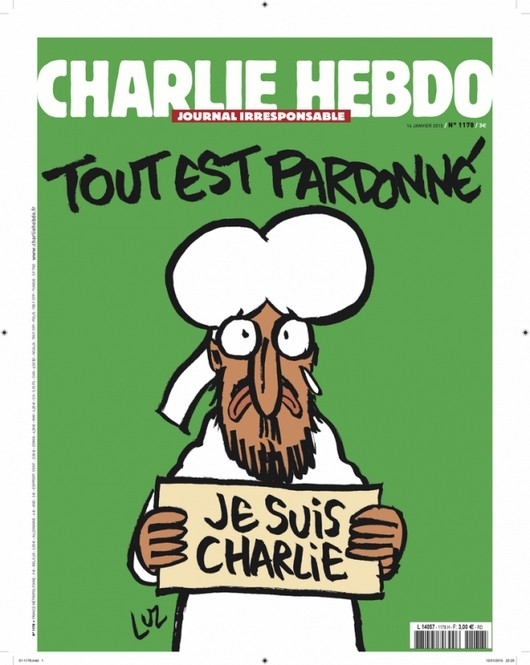 Номер Charlie Hebdo с пророком Мухаммедом на обложке уже в продаже