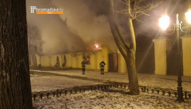 В центре Одессы горит кинотеатр - ВИДЕО