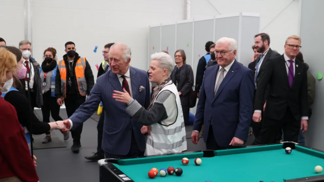 Король Чарльз відвідав центр для українських біженців в Берліні