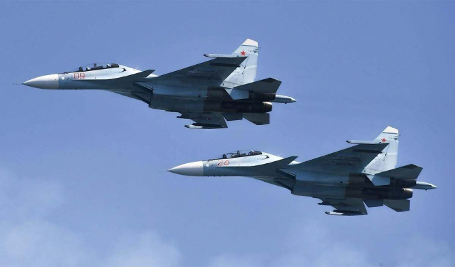 Дрони СБУ влучили по винищувачах рф у Саках