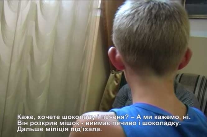 МВС оприлюднило відео розповіді дитини, яку взяли в заручники бійці 