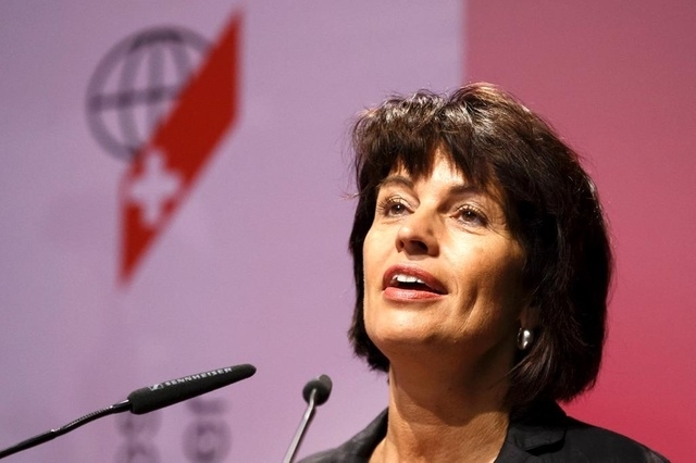 Президентом Швейцарии стала представительница центристской партии