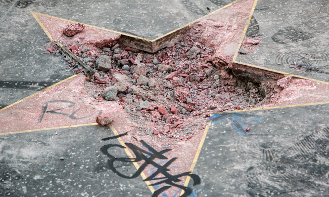 На Алеї слави в Голлівуді зруйнували зірку Трампа