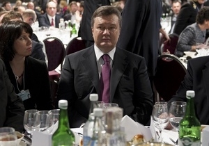 У 2013-му Янукович та його гості наїдять на прийомах на 2,5 мільйонів