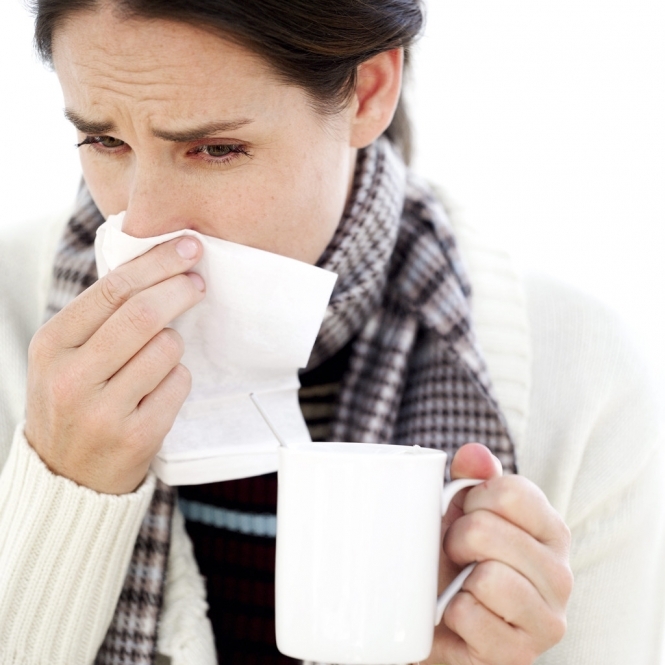 В Киеве уменьшается количество больных гриппом и простудой