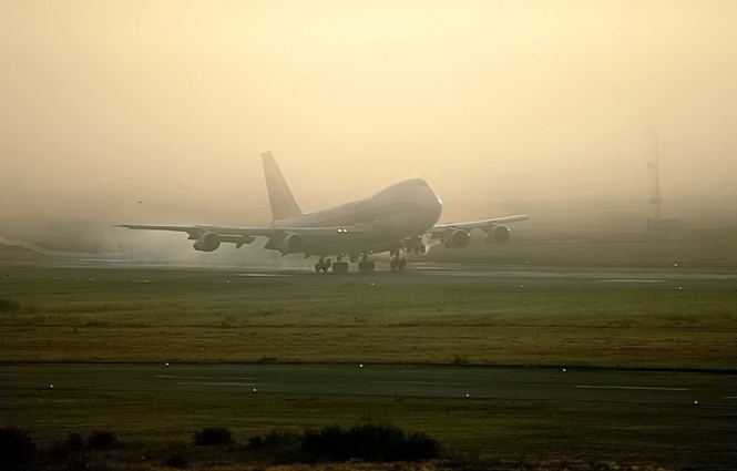 У Борисполі літак заблукав у тумані