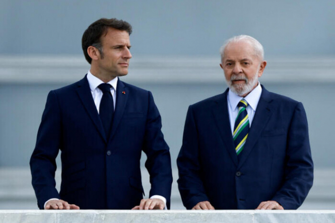 Макрон не переконав президента Бразилії змінити позицію щодо війни в Україні