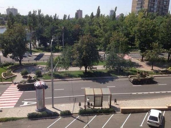 В Луганскую область прорвалась очередная порция военной техники из России