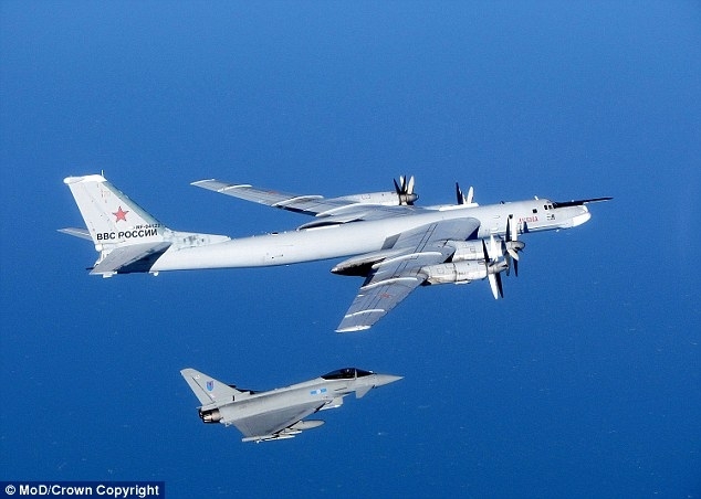 Для перехоплення російських бомбардувальників Великобританія підняла в повітря свої винищувачі