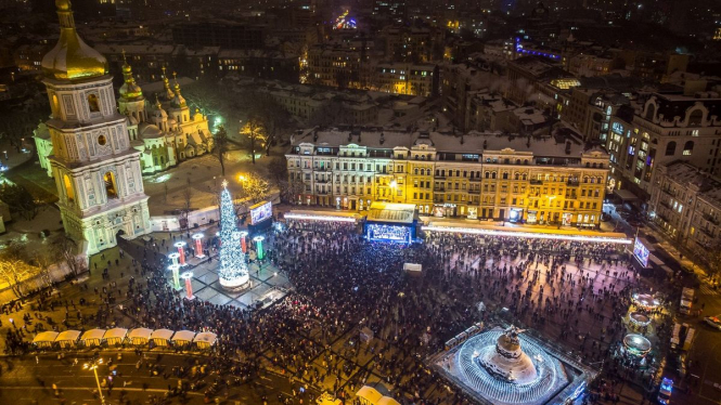 В Киеве в новогоднюю ночь запретят движение возле Софийской площади