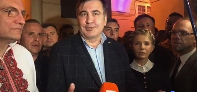 Саакашвили во Львове встретился с Садовым и рассказал, что случилось в Шегини - ВИДЕО