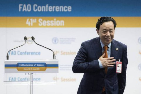 Новим гендиректором продовольчої організації ООН був обраний китаєць Цюй Дун'юй