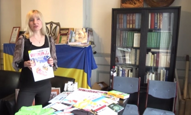 В Брюсселе украинцы проводят благотворительный аукцион для помощи бойцам, - видео