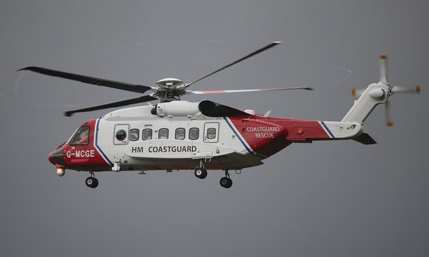 Над Ирландским морем пропал вертолет, летевший в Дублин