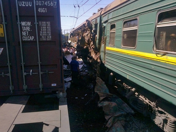 Грузовой поезд, который сошел с рельсов в Подмосковье, принадлежит Украине, - источник