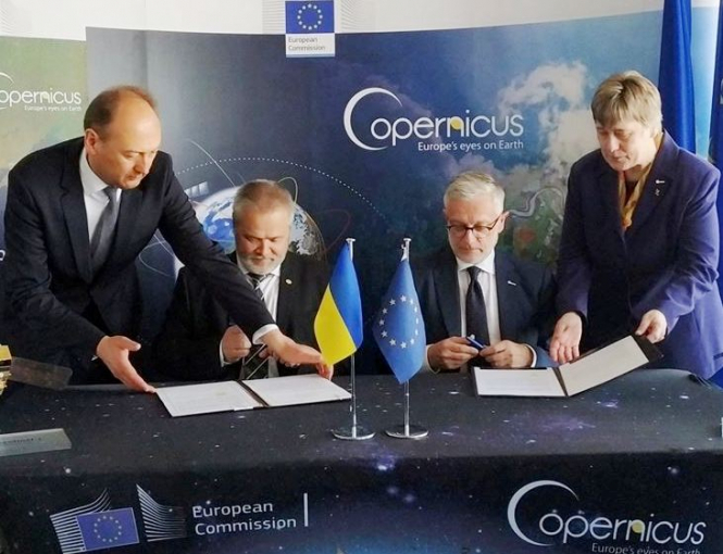 ЄС підписав з Україною угоду про співробітництво в космічній сфері