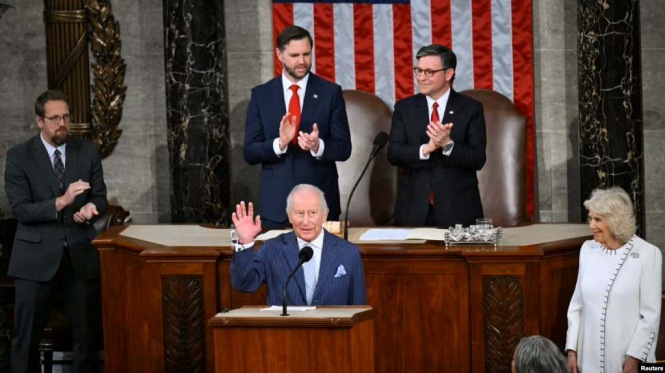 Король Чарльз у Конгресі США закликав до підтримки України
