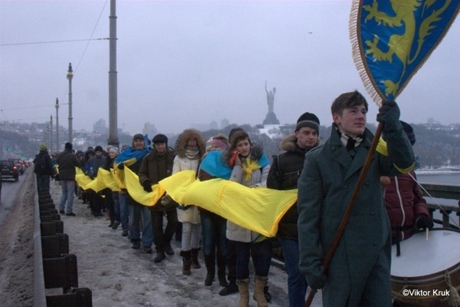 Евромайдан живой цепью соединят с границей Евросоюза 29 ноября