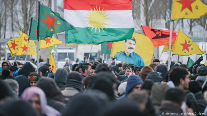 В Германии тысячи курдов вышли на митинг против деятельности Турции в Сирии
