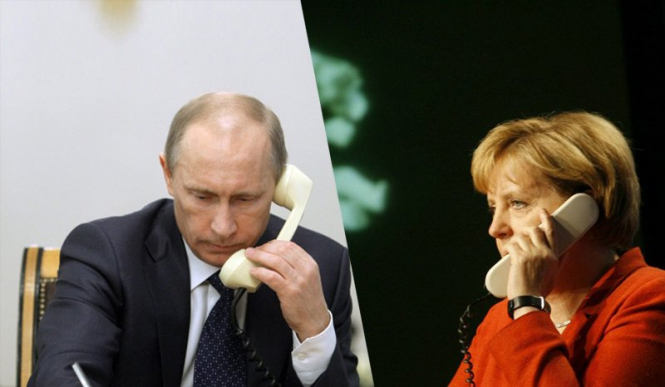 Меркель обговорила з Путіним ситуацію на сході України