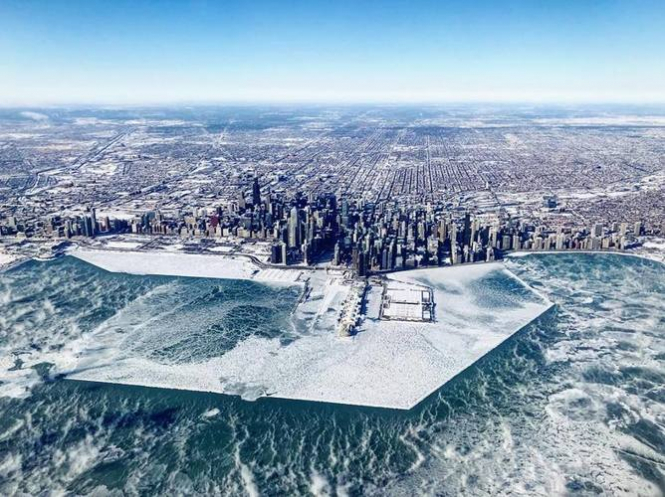 Аномальна зима у США: жителі Чикаго показала люті морози, - ФОТО