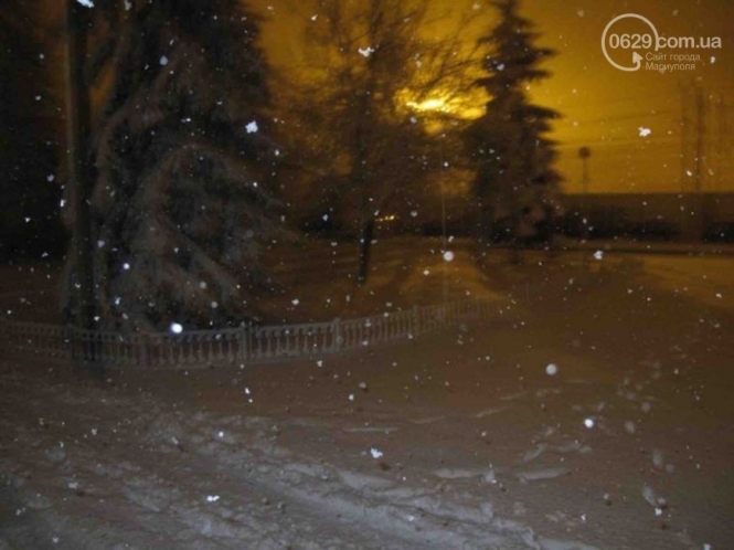 Шесть областей Украины накрыло снегом