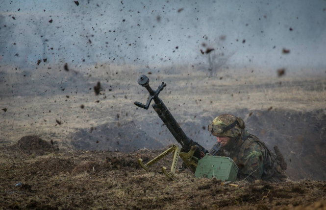 На Донбассе в результате обстрела погиб украинский военный