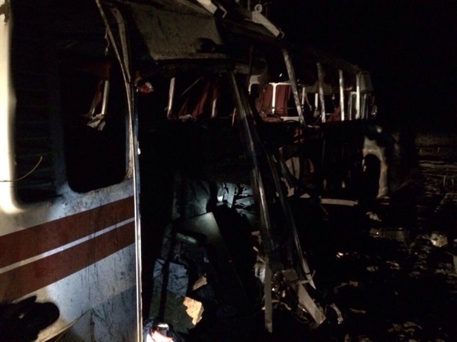 Обнародованы фамилии пострадавших от взрыва автобуса под Артемовском