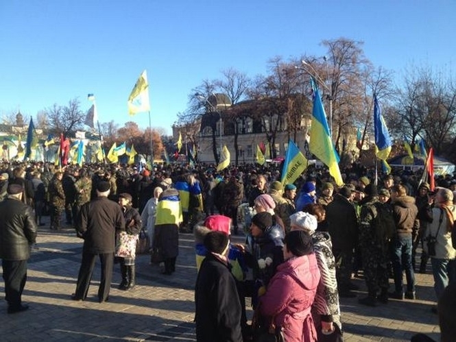 У Києві Самоборона Майдану зібралась на Марш Гідності, - фото