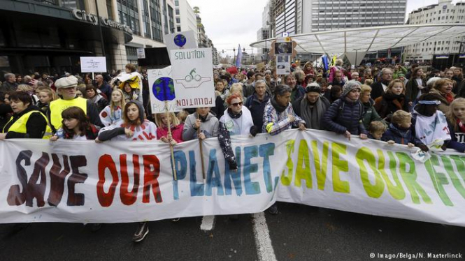 У Брюсселі пройшла демонстрація на захист клімату
