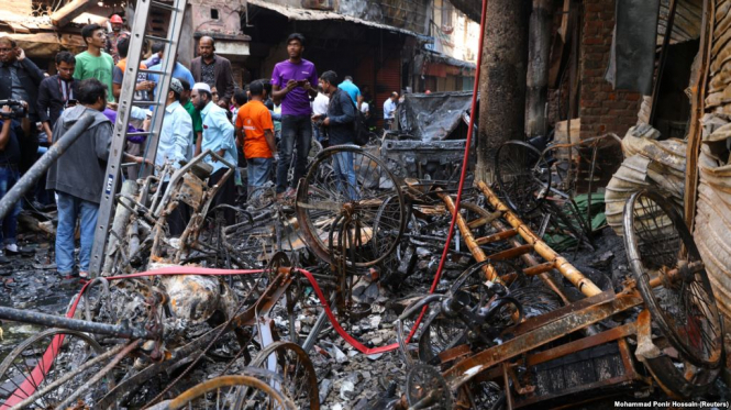 Пожар в столице Бангладеш: число жертв возросло до 81