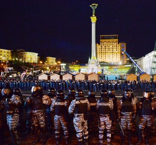 Во время рейда на Евромайдане задержали 46 человек